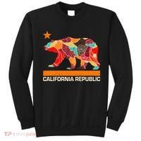 California Republic Logo Flower Floral Pattern Bear Sweatshirt thumb 0