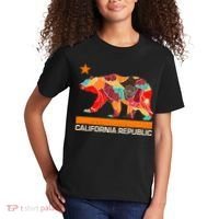 California Republic Logo Flower Floral Pattern Bear Kids T-Shirt thumb 2