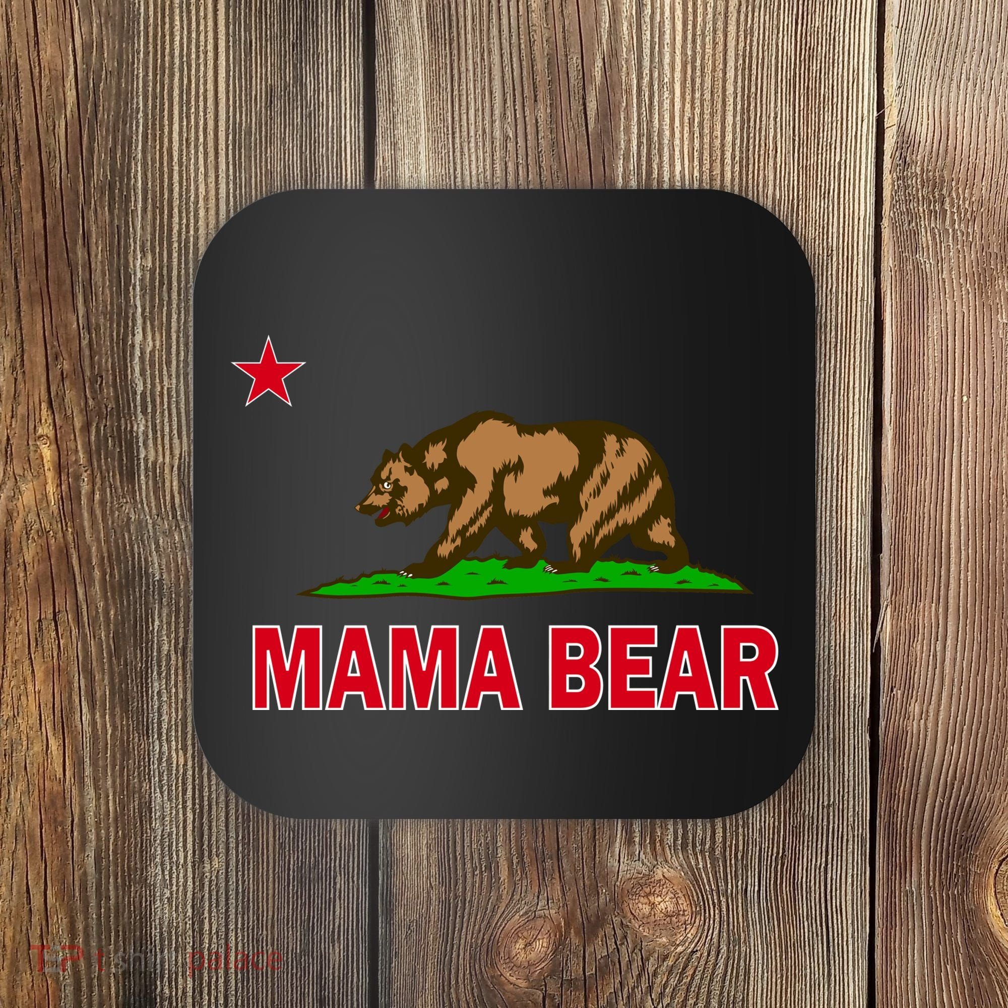 California Republic Mama Bear Coaster