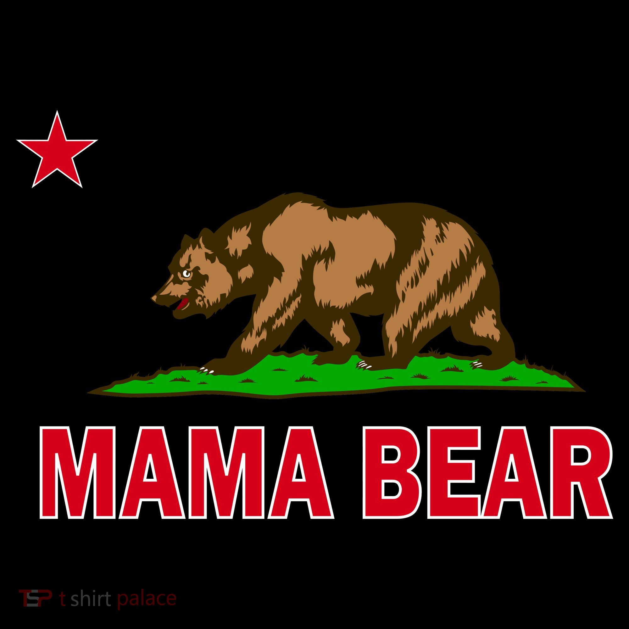 California Republic Mama Bear Coaster