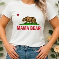 California Republic Mama Bear Women's T-Shirt thumb 2