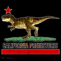 California Republic Prehistoric T-Rex Button thumb 1