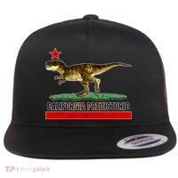 California Republic Prehistoric T-Rex Flat Bill Trucker Hat thumb 0