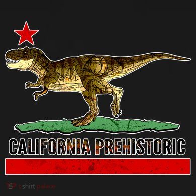 California Republic Prehistoric T-Rex Flat Bill Trucker Hat