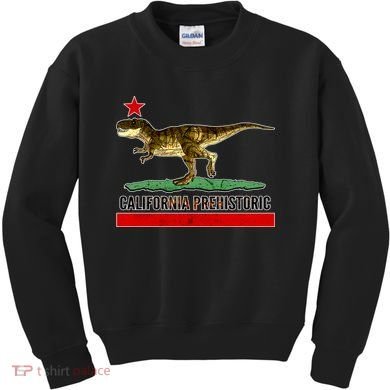 California Republic Prehistoric T-Rex Kids Sweatshirt