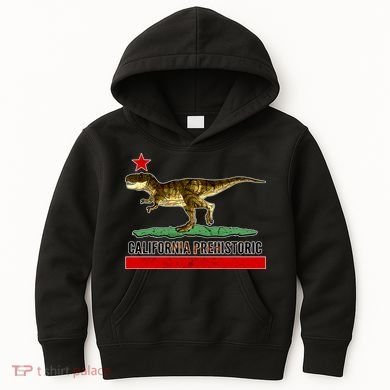 California Republic Prehistoric T-Rex Kids Hoodie