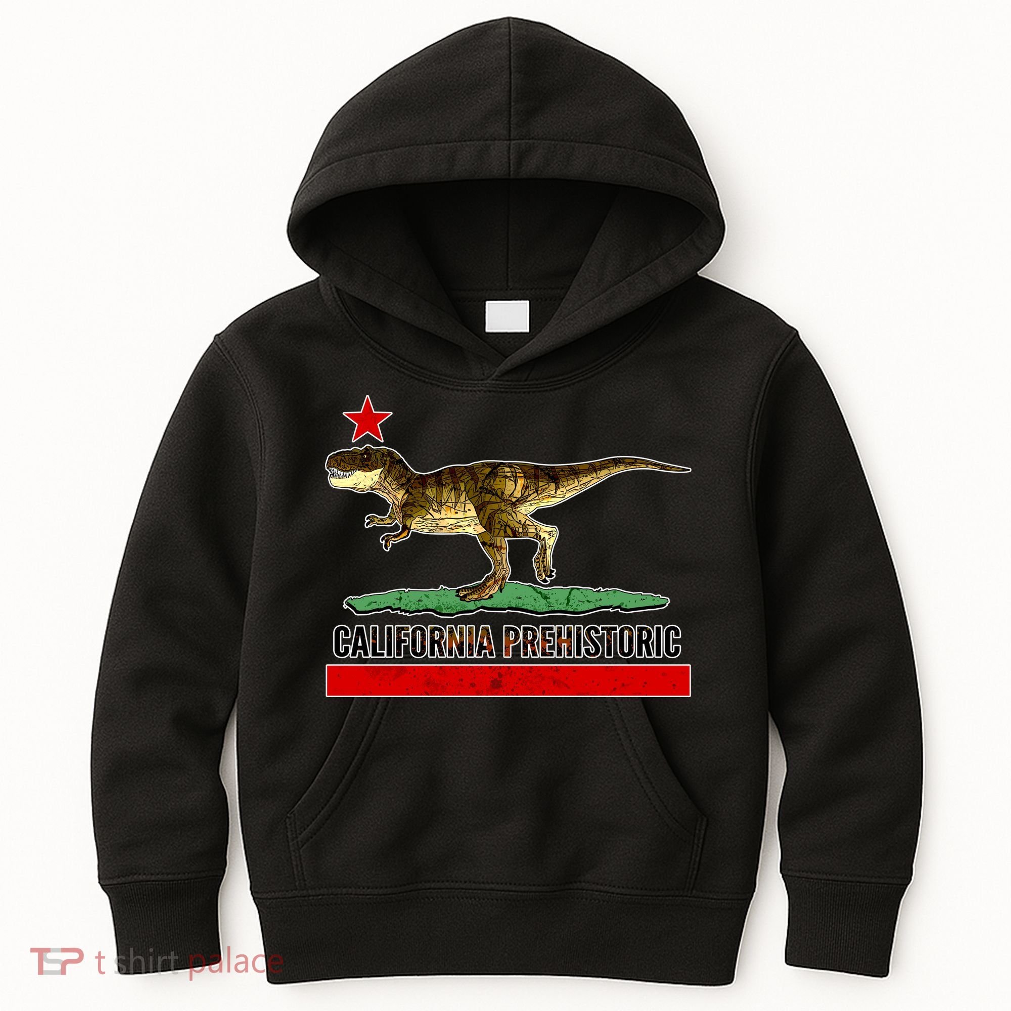 California Republic Prehistoric T-Rex Kids Hoodie