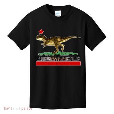 California Republic Prehistoric T-Rex Kids T-Shirt