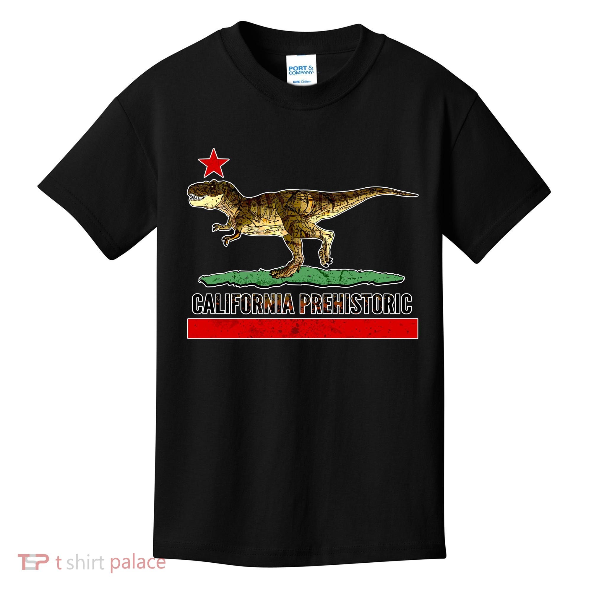 California Republic Prehistoric T-Rex Kids T-Shirt