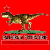 California Republic Prehistoric T-Rex Santa Hat thumb 1