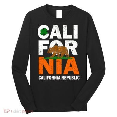 California Republic St. Patrick's Day Irish Long Sleeve Shirt