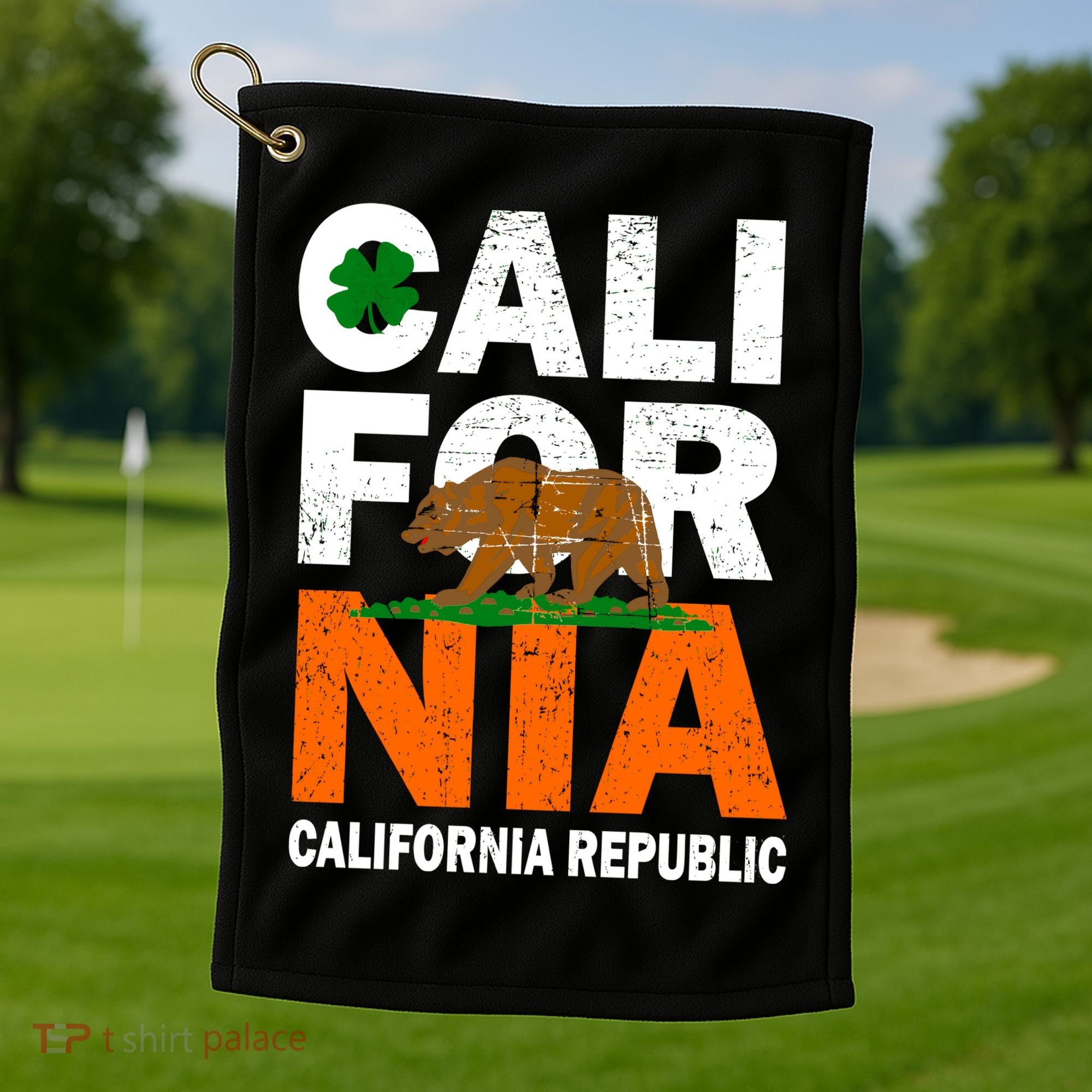 California Republic St. Patrick's Day Irish Golf Towel