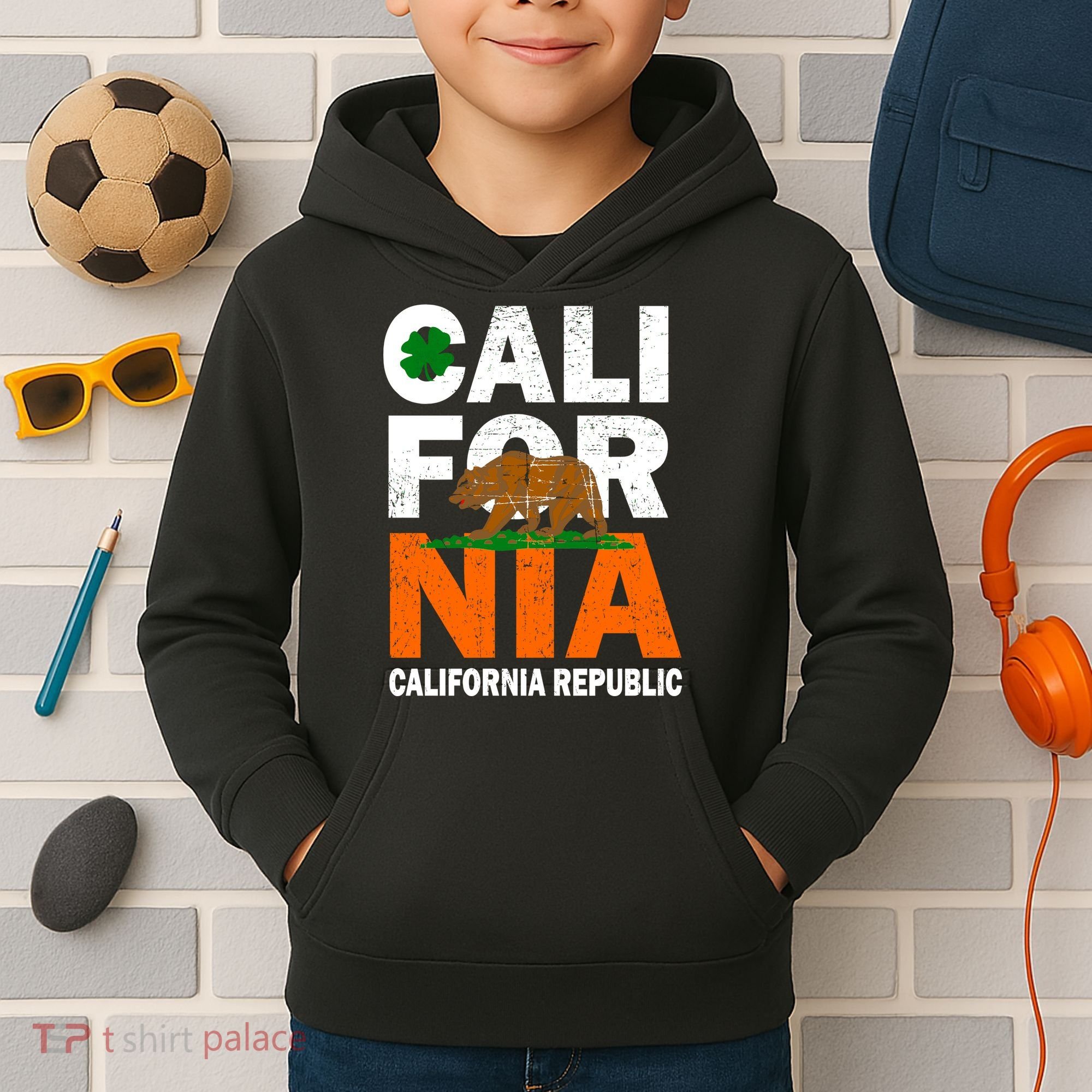 California Republic St. Patrick's Day Irish Kids Hoodie
