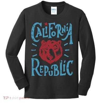 California Republic Vintage Kids Long Sleeve Shirt