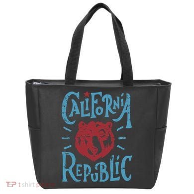 California Republic Vintage Tote Bag