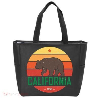 California Retro Circle Tote Bag