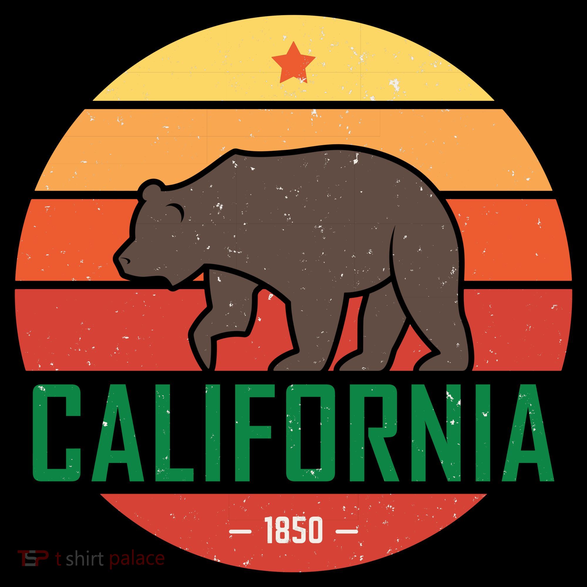 California Retro Circle Tote Bag