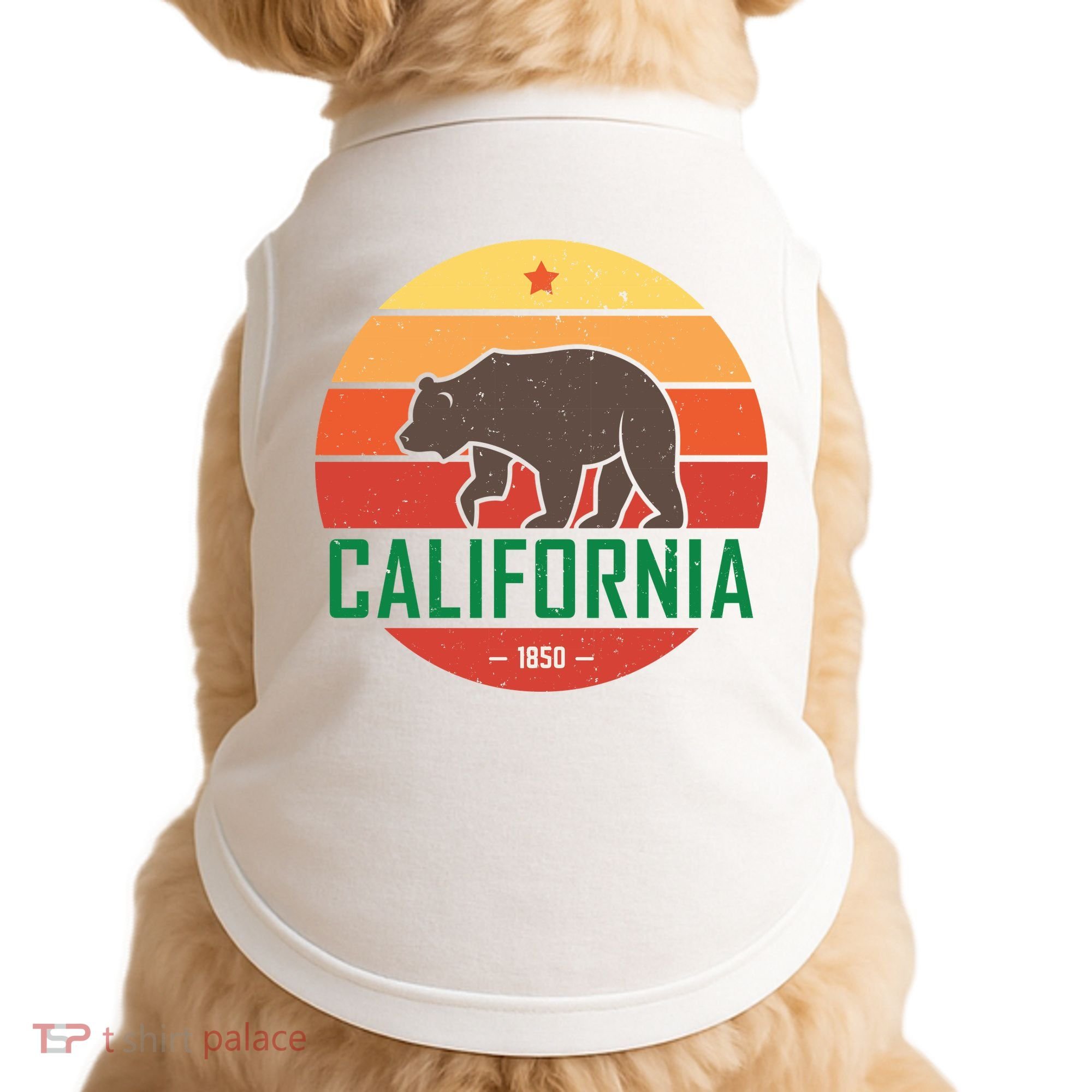 California Retro Circle Doggie Tank