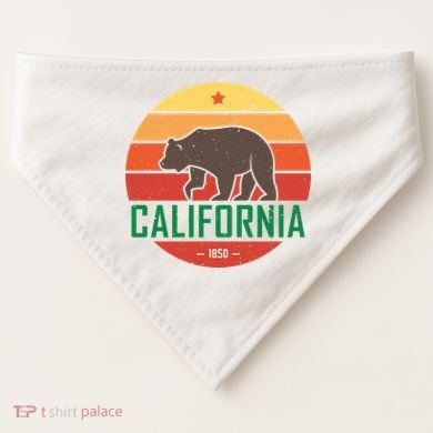 California Retro Circle USA-Made Doggie Bandana