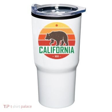 California Retro Circle Tumbler