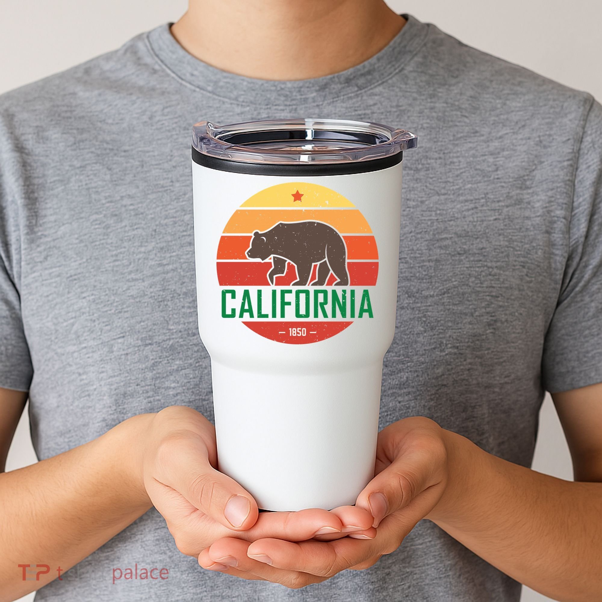 California Retro Circle Tumbler