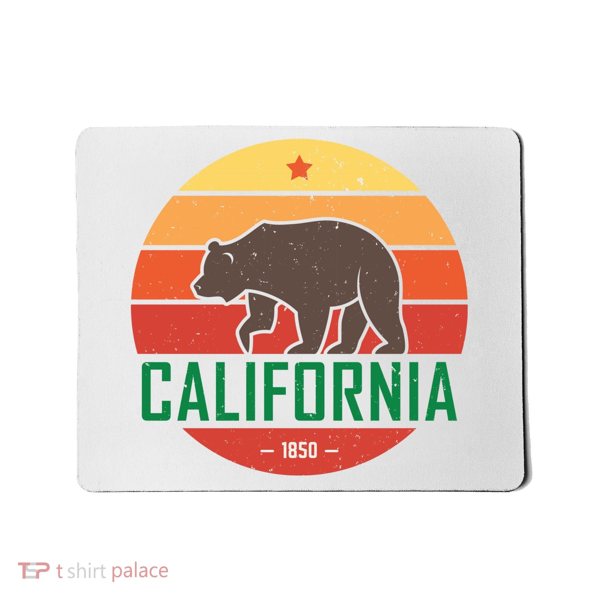 California Retro Circle Mousepad
