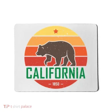 California Retro Circle Mousepad