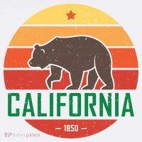 California Retro Circle Mousepad thumb 1