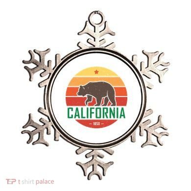 California Retro Circle Ornament