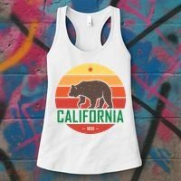 California Retro Circle Women's Tank Top thumb 3