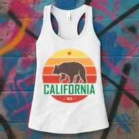 California Retro Circle Women's Tank Top thumb 3
