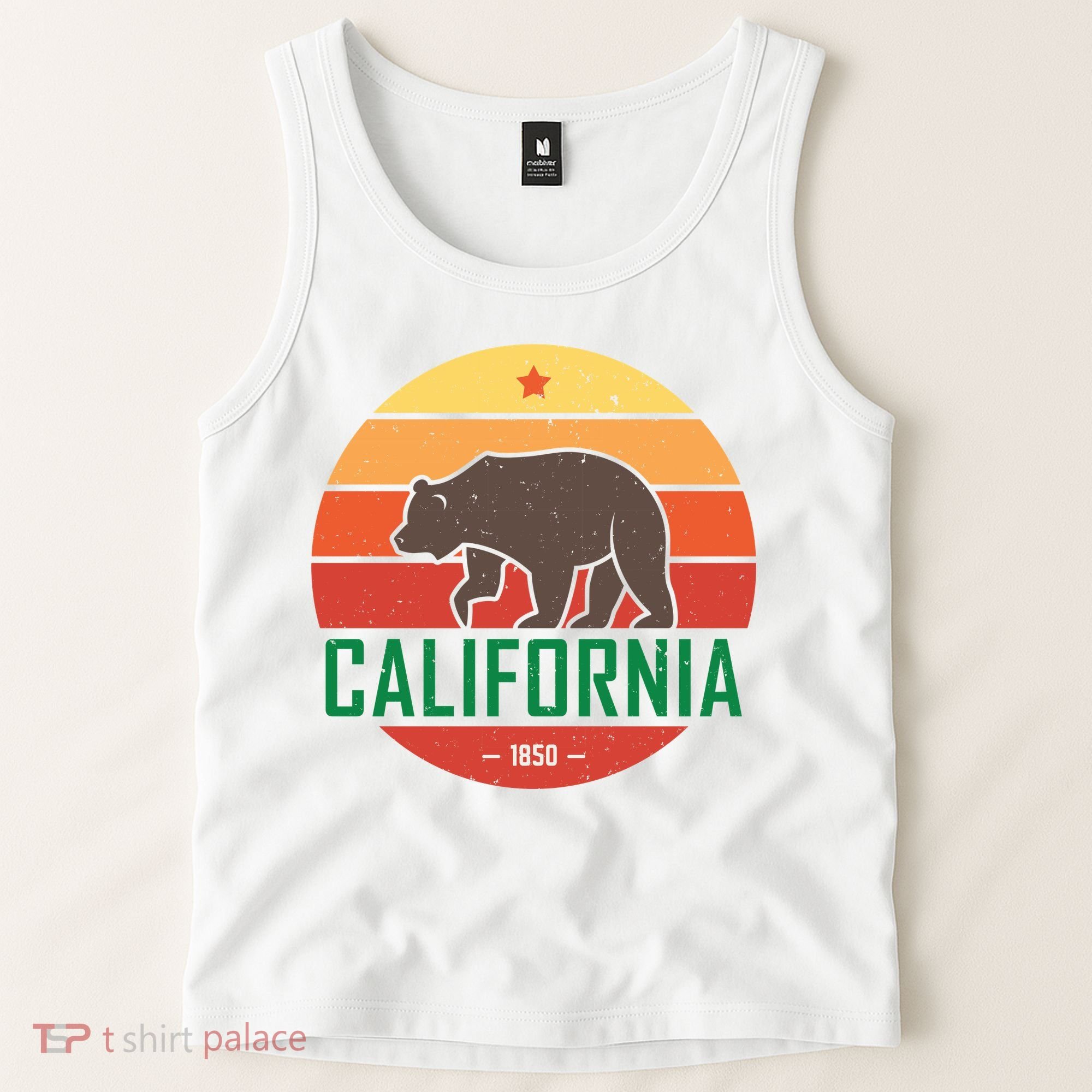 California Retro Circle Tank Top