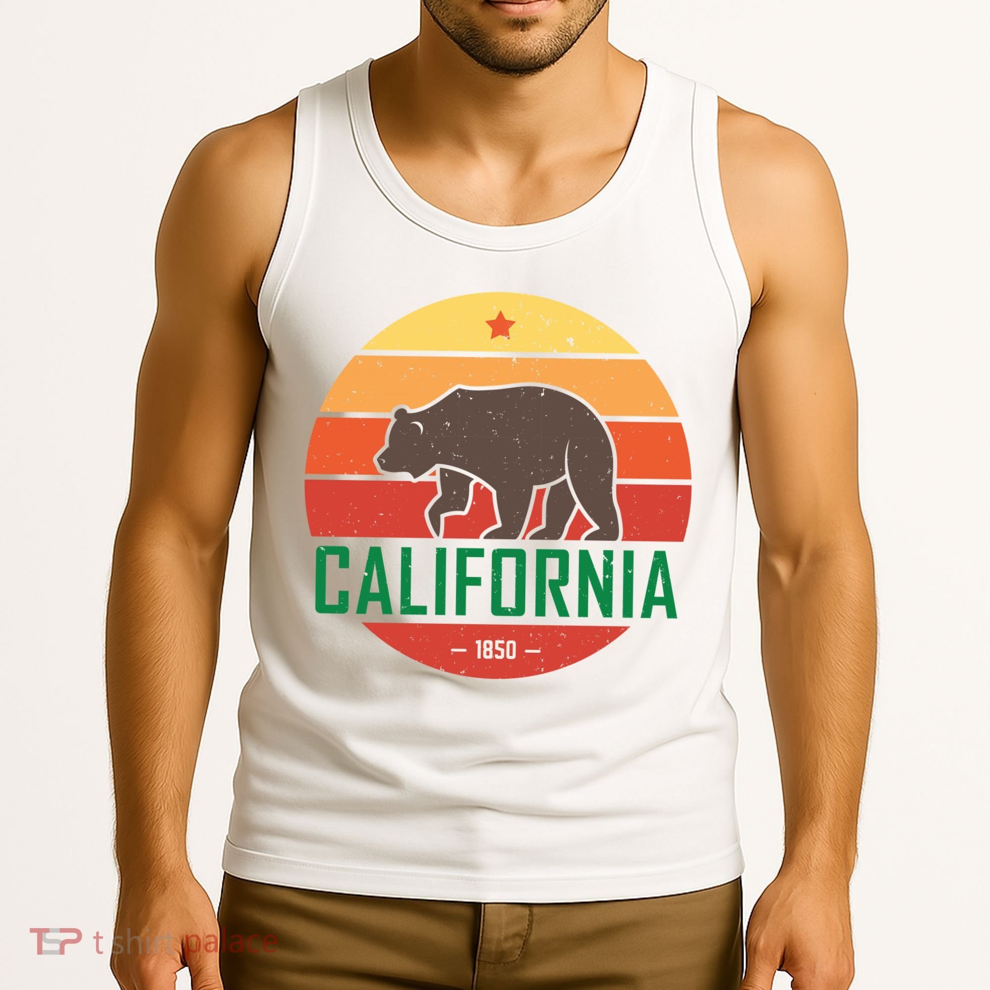 California Retro Circle Tank Top