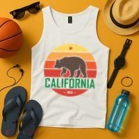 California Retro Circle Tank Top thumb 4