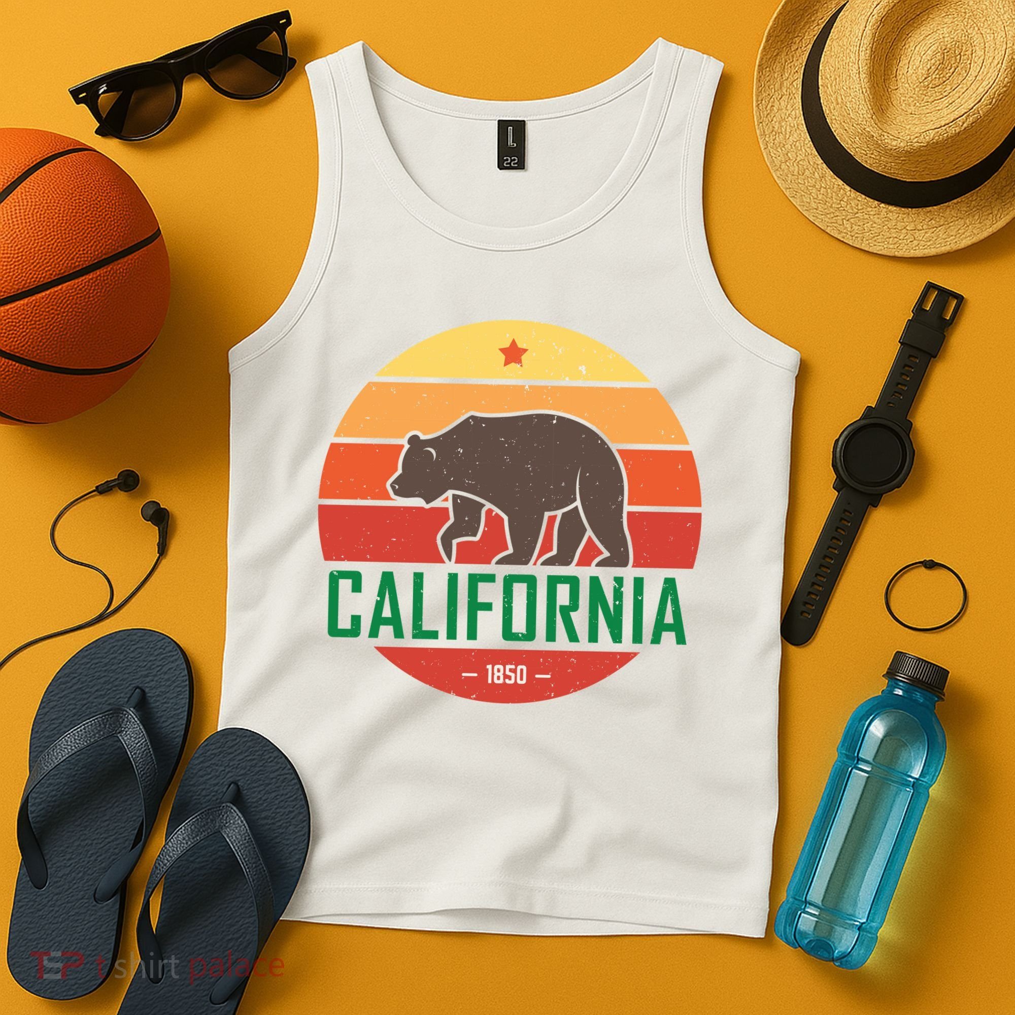 California Retro Circle Tank Top