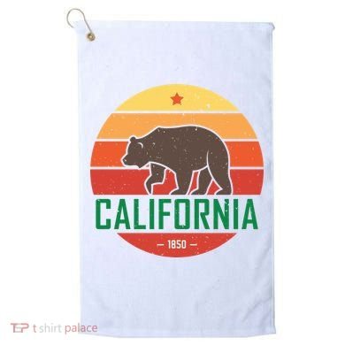 California Retro Circle Golf Towel