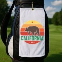 California Retro Circle Golf Towel thumb 2