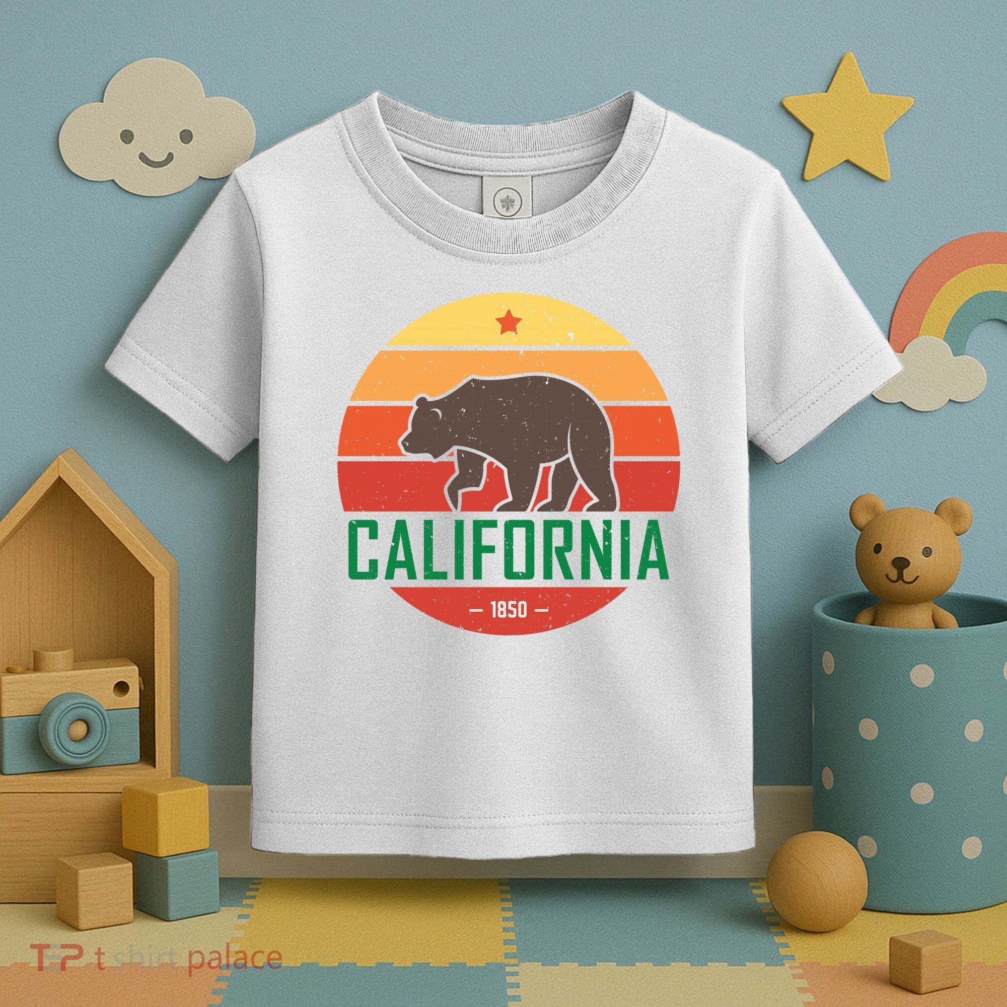 California Retro Circle Toddler T-Shirt