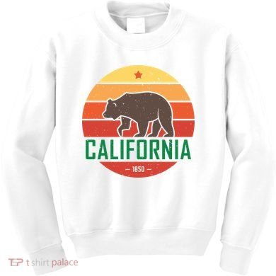 California Retro Circle Kids Sweatshirt