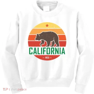 California Retro Circle Kids Sweatshirt