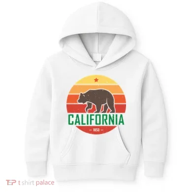 California Retro Circle Kids Hoodie