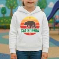 California Retro Circle Kids Hoodie thumb 3