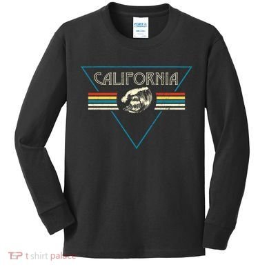 California Retro Vibe Kids Long Sleeve Shirt