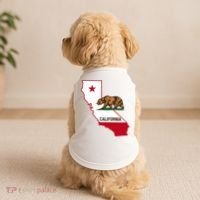 California State Bear Flag Doggie Tank thumb 2