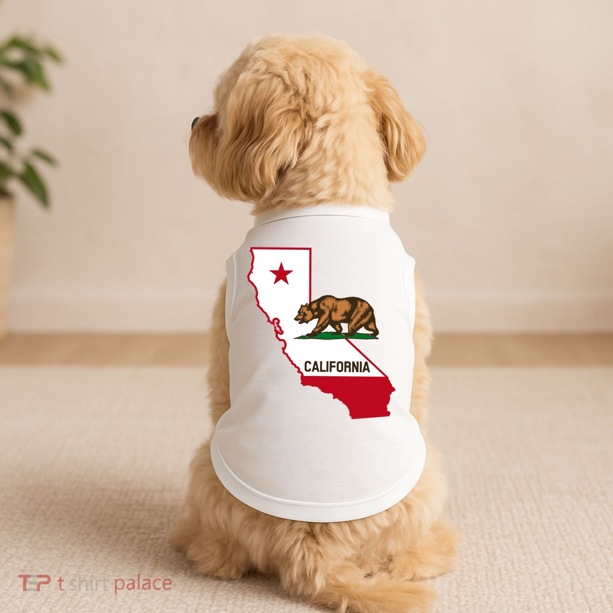 California State Bear Flag Doggie Tank