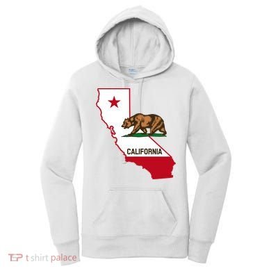 California State Bear Flag Women's Hoodie