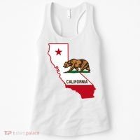 California State Bear Flag Women's Tank Top thumb 0