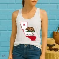 California State Bear Flag Women's Tank Top thumb 2