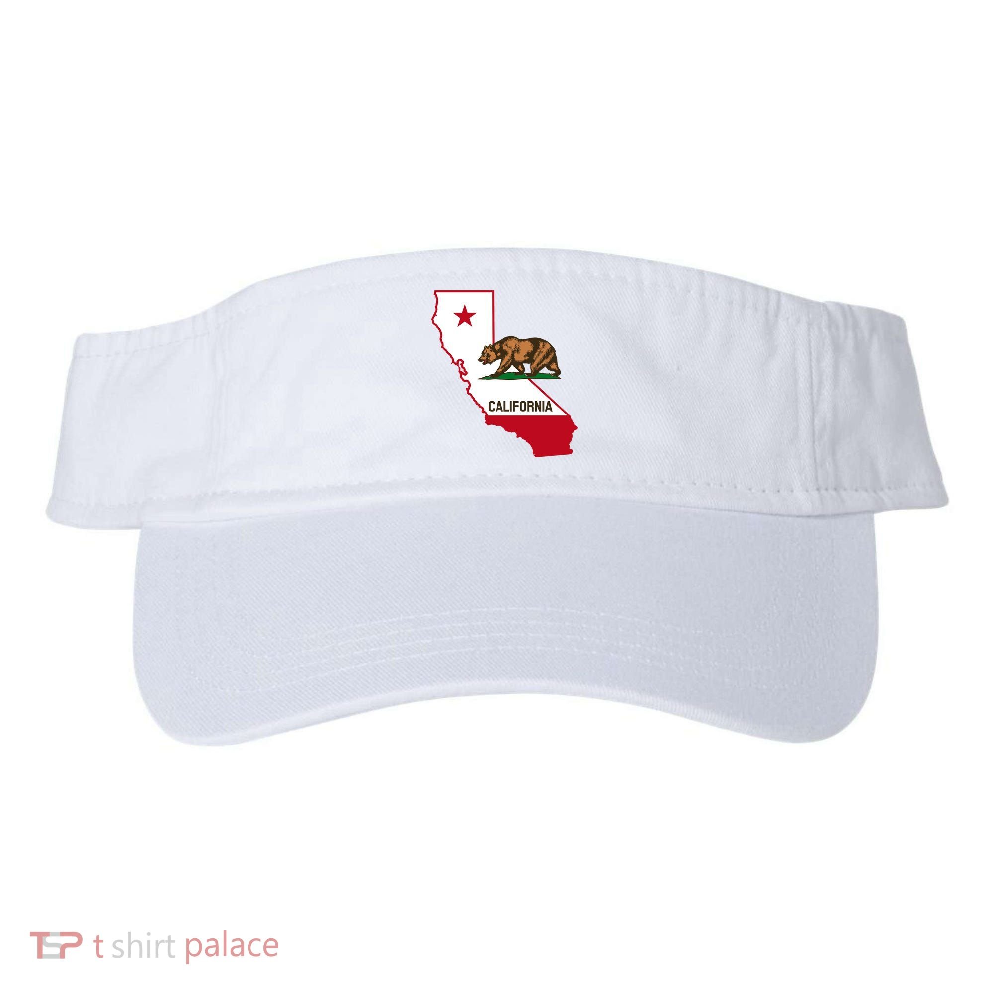 California State Bear Flag Visor