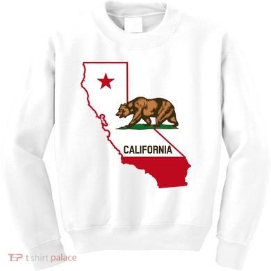 California State Bear Flag Kids Sweatshirt